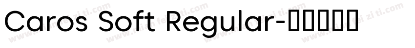 Caros Soft Regular字体转换